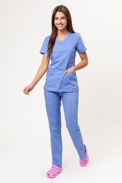 Dámska lekárska súprava Cherokee Revolution Tech (blúza V-neck, nohavice Mid Rise) klasicky modrá-1
