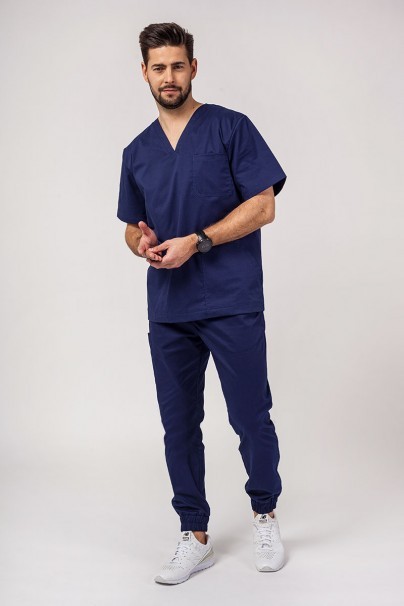 Pánska lekárska súprava Sunrise Uniforms Active (blúzka Flex, nohavice Flow) námornická modrá-1