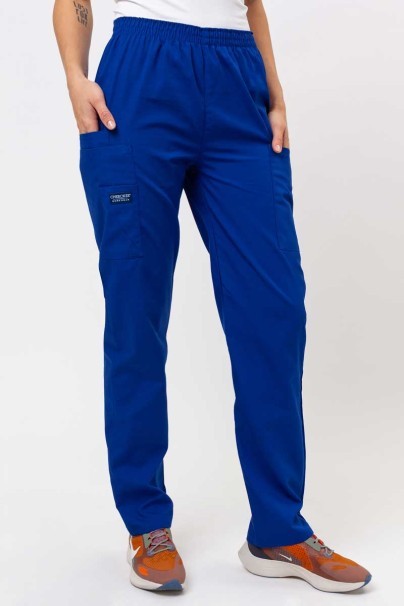 Dámske lekárske nohavice Cherokee Originals Natural Rise tmavo modré-1