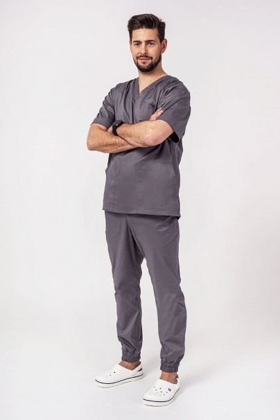 Pánska lekárska súprava Sunrise Uniforms Active (blúzka Flex, nohavice Flow) šeda-1
