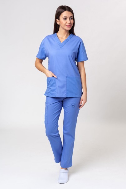 Lekárska dámska súprava Dickies EDS Signature Modern (halena V-neck, nohavice Pull-on) klasicky modrá-1