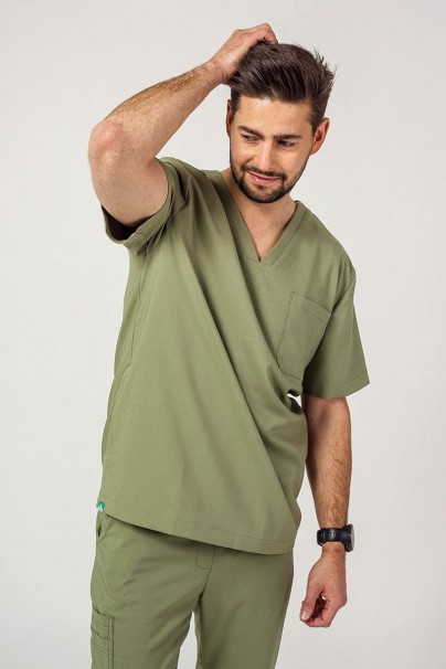 Lekárska blúzka Sunrise Uniforms Premium Dose olivková-1
