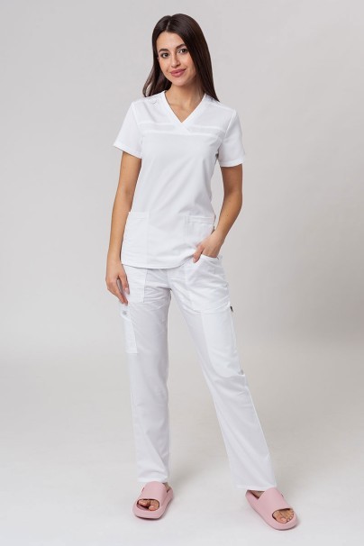 Lekárska dámska súprava Dickies Balance (blúza V-neck, spodná Mid Rise) biela-1