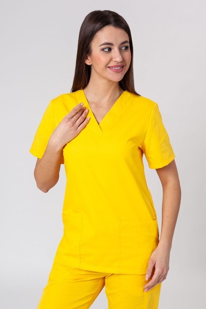 Lekárska dámska blúzka Sunrise Uniforms Basic Light žltá-1