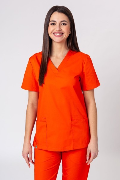 Lekárska dámska blúzka Sunrise Uniforms Basic Light oranžová-1