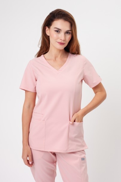Lekárska dámská blúzka Maevn Momentum Double V-neck svetlo ružová