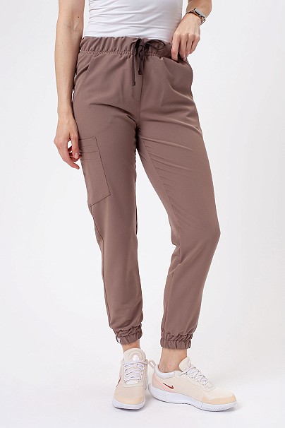 Dámske lekárske nohavice Sunrise Uniforms Premium Vibe jogger cappuccino