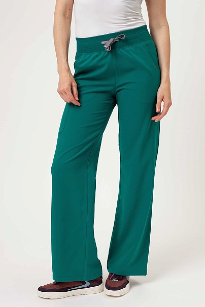 Dámske lekárske nohavice Maevn Momentum Wide Leg zelené
