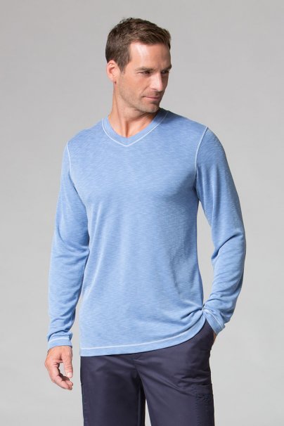 Pánske tričko s dlhým rukávom Maevn Modal modré-1