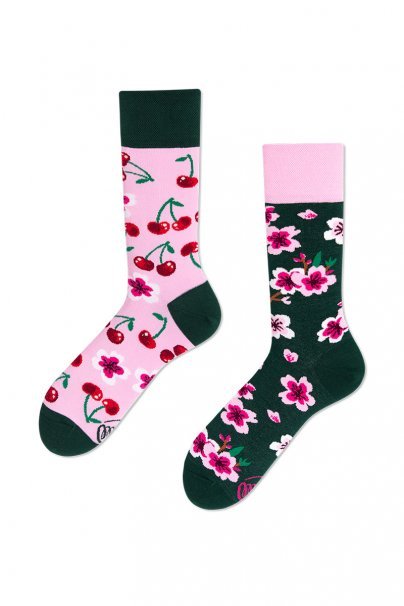 Farebné ponožky Cherry Blossom - Many Mornings-1
