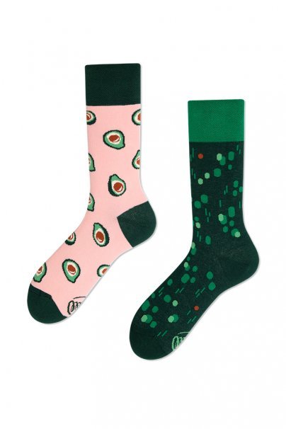 Farebné ponožky Green Avocado - Many Mornings-1