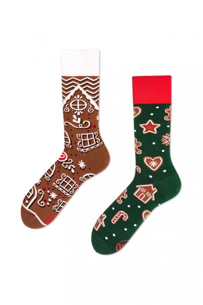 Farebné ponožky Gingerbread Man - Many Mornings-1