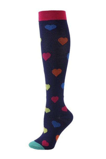 Kompresné ponožky Uniforms World Care purple love-1