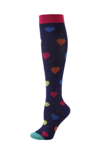 Kompresné ponožky Uniforms World Care purple love-1