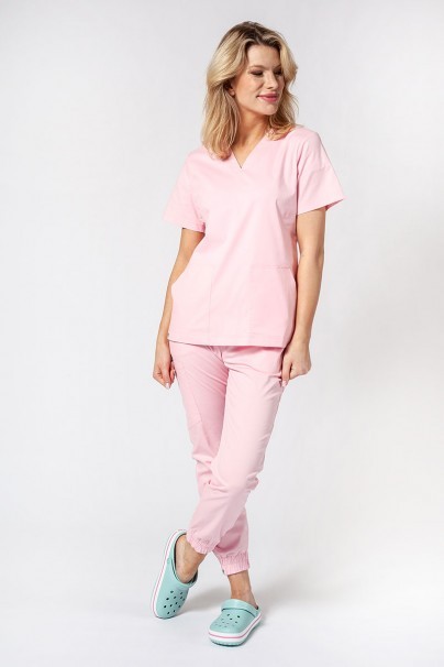Dámska lekárska súprava Sunrise Uniforms Active III (blúzka Bloom, nohavice Air) ružová-1