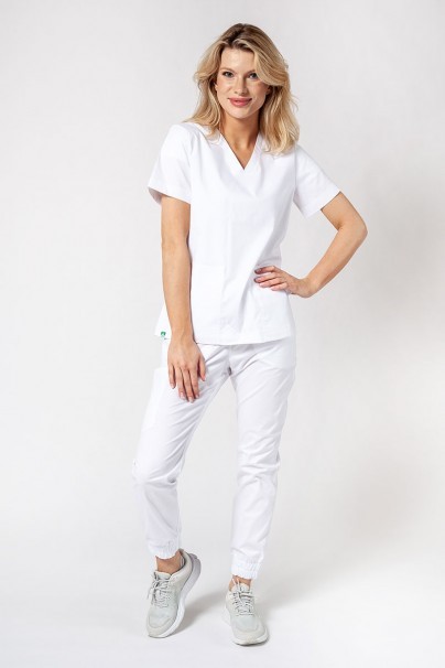 Dámska lekárska súprava Sunrise Uniforms Active III (blúzka Bloom, nohavice Air) biela-1