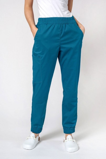 Dámske lekárske nohavice Sunrise Uniforms Active Air jogger karaibsky modré-1