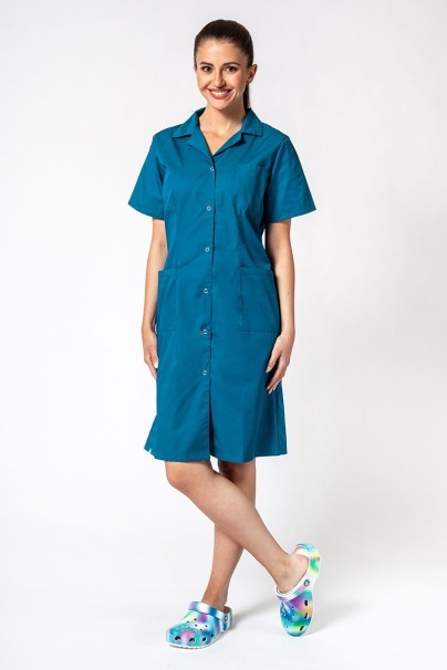 Lekársky plášť s krátkym rukávom Sunrise Uniforms karibsky modrý-1