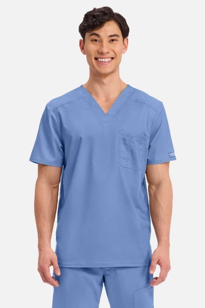 Pánska lekárska blúza Cherokee Revolution Men Tuckable V-Neck klasicky modrá-1