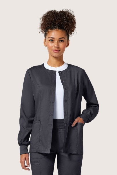 Lekárska dámska blúza na zapínanie Cherokee Revolution Snap šedá-1