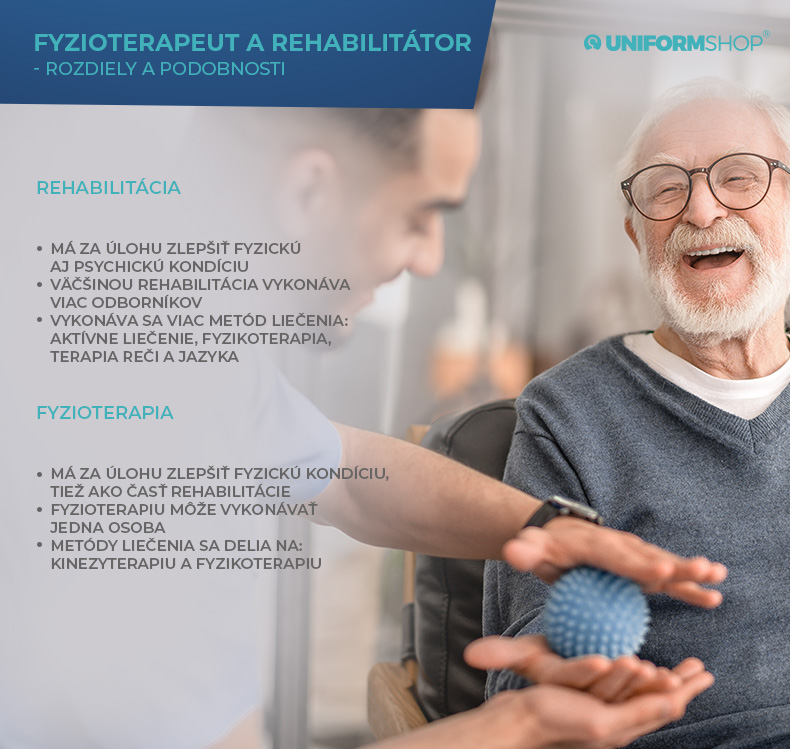 Fyzioterapeut a rehabilitant – podobnosti